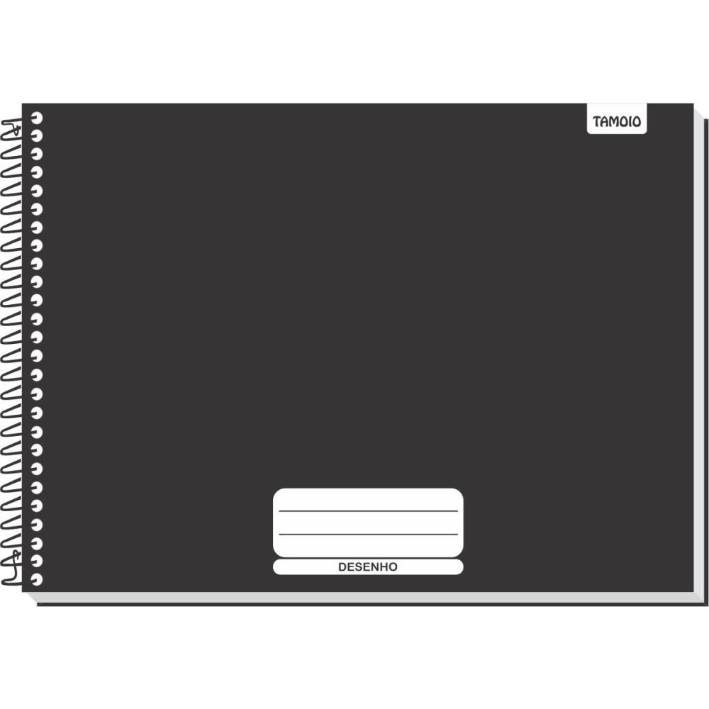 CADERNO DESENHO UNIV CAPA DURA NEUTRO LISO 48F ESPIRAL TAMOIO UNIDADE