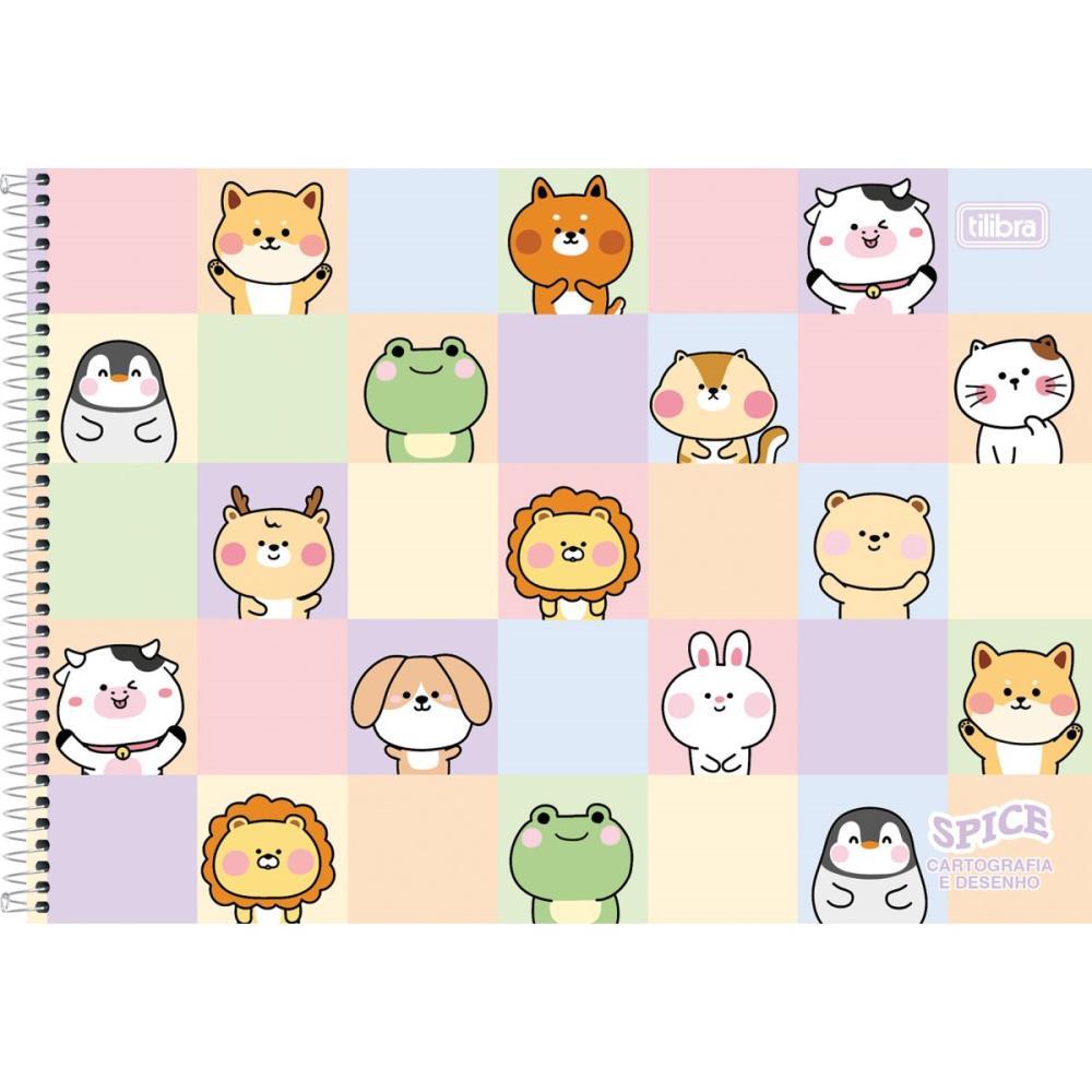 CADERNO DESENHO UNIV CAPA DURA SPICE ESPIRAL 80FLS. TILIBRA UNIDADE