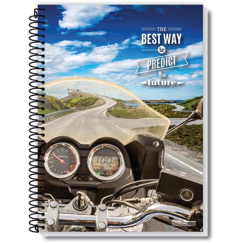 CADERNO ESPIRAL 1/4 CAPA DURA ROX MASCULINO 48FLS. PAUTA BRANCA UNIDADE