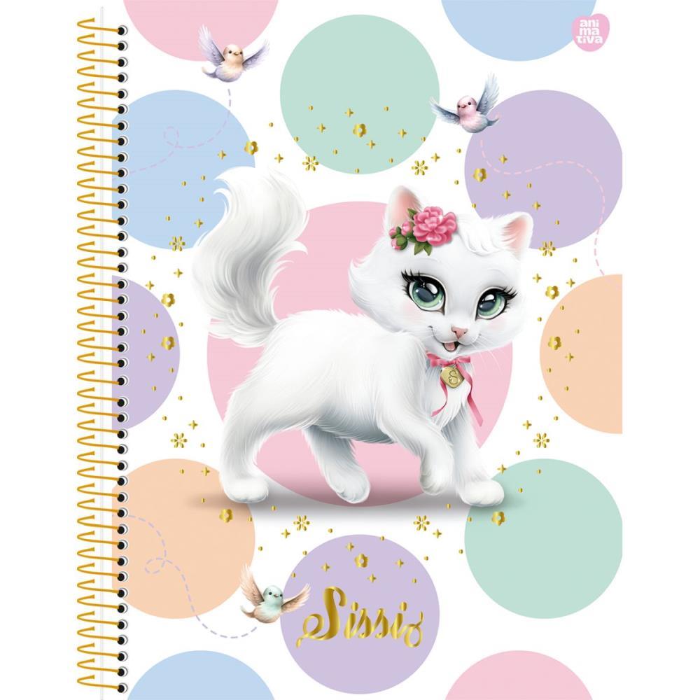 CADERNO ESPIRAL 1/4 CAPA DURA SISSI 80F SD INOVACOES UNIDADE