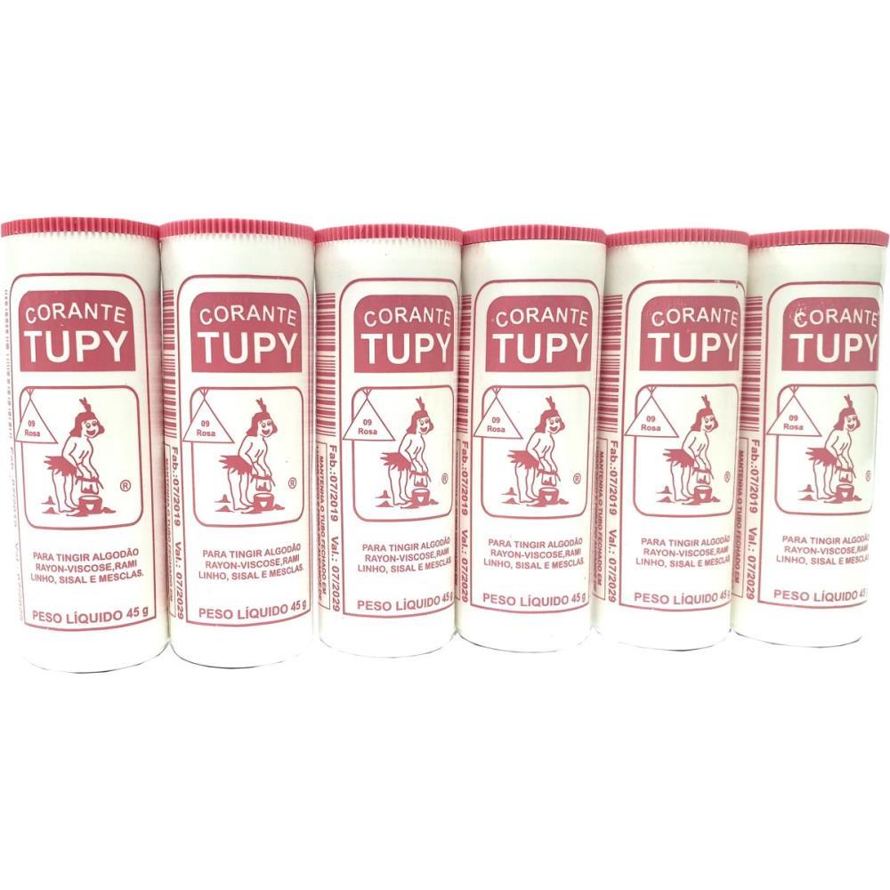 CORANTE EM PO ROSA TUPY ALGODAO CORANTES TUPY UNIDADE