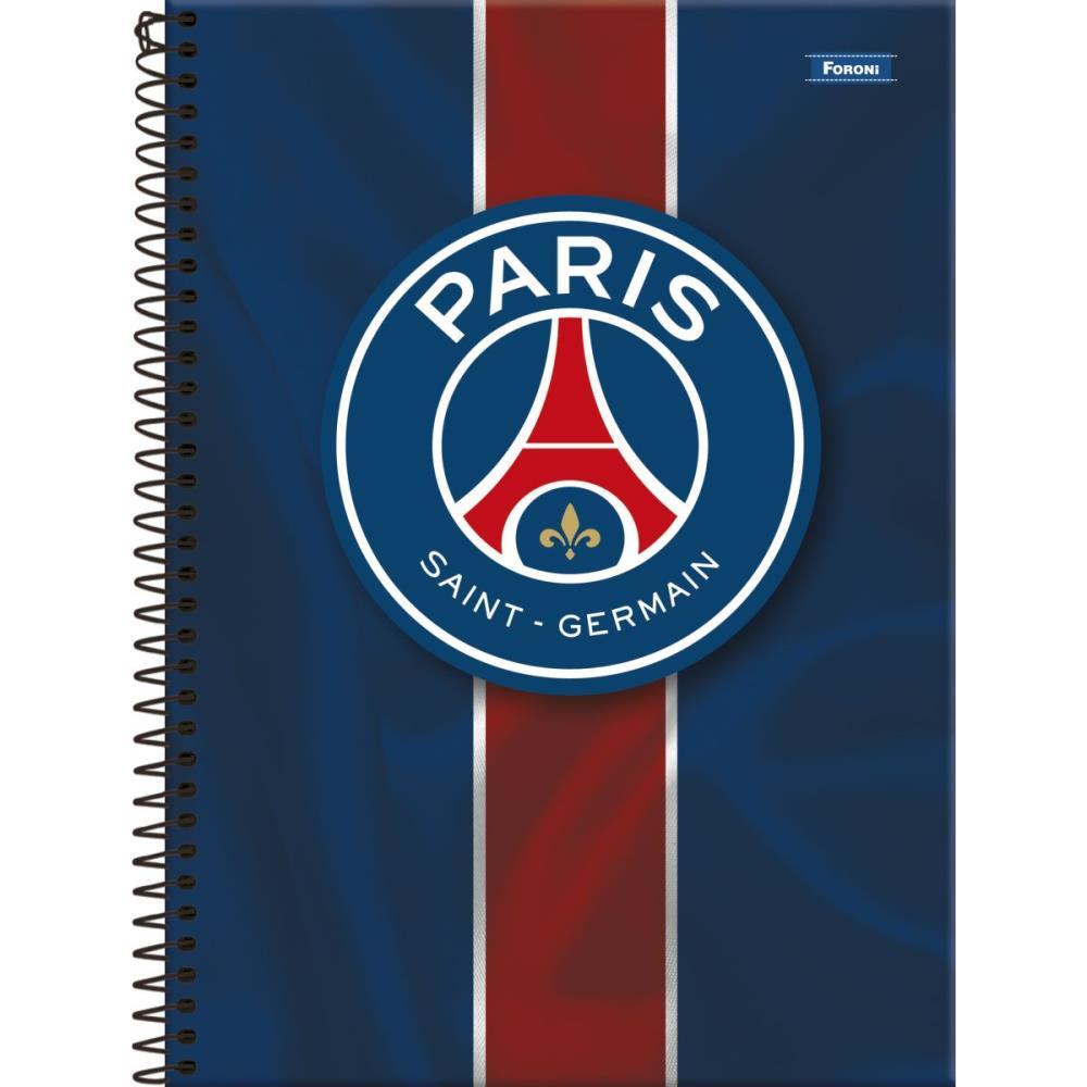 CADERNO 10X1 CAPA DURA PARIS SAINT GERMAIN 160F FORONI UNIDADE