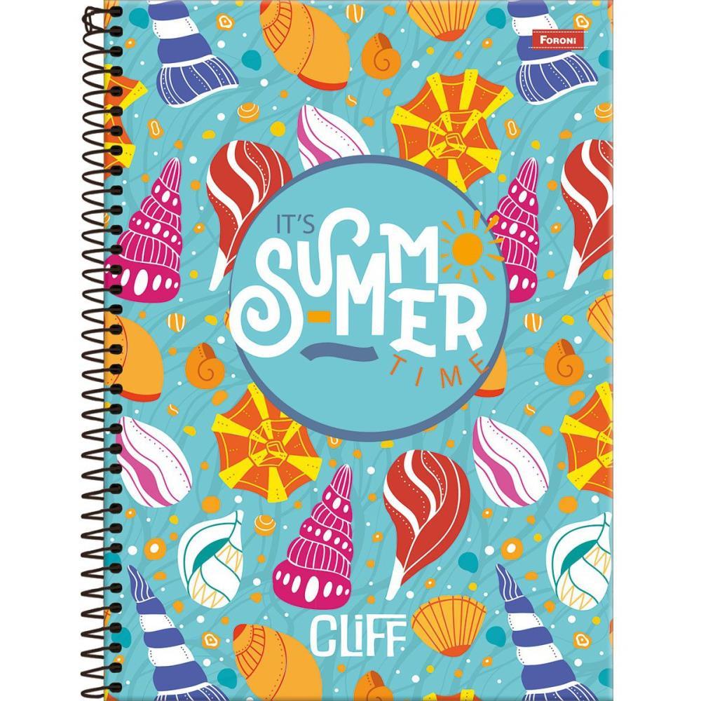 CADERNO 12X1 CAPA DURA CLIFF FEMININO 192FLS. FORONI UNIDADE