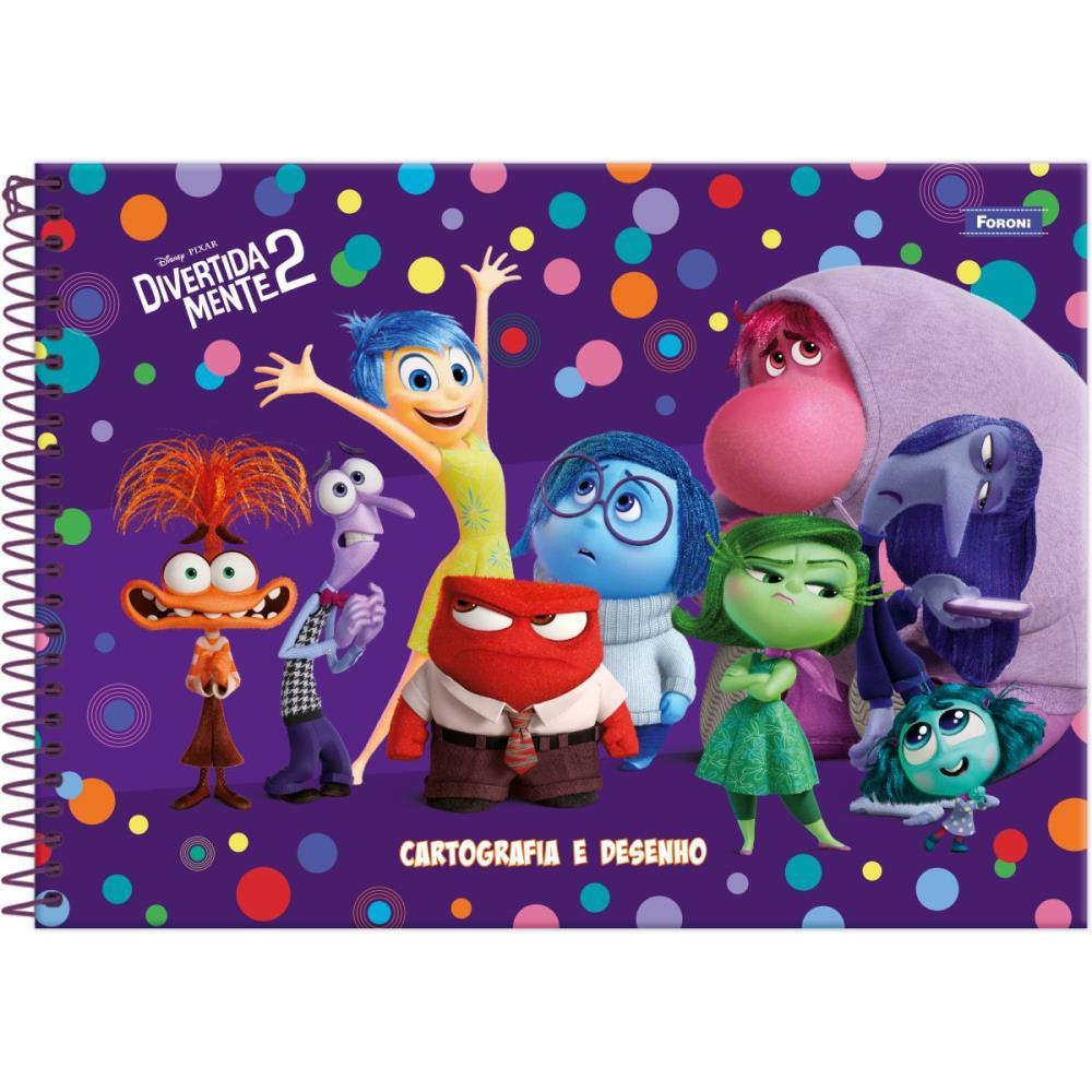 CADERNO DESENHO UNIV CAPA DURA DIVERTIDAMENTE 80F FORONI UNIDADE
