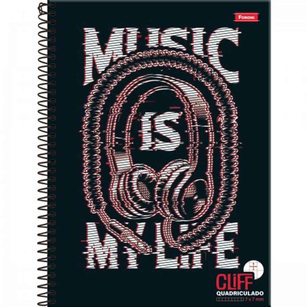 CADERNO 15X1 CAPA DURA CLIFF MASCULINO 240FLS. FORONI UNIDADE