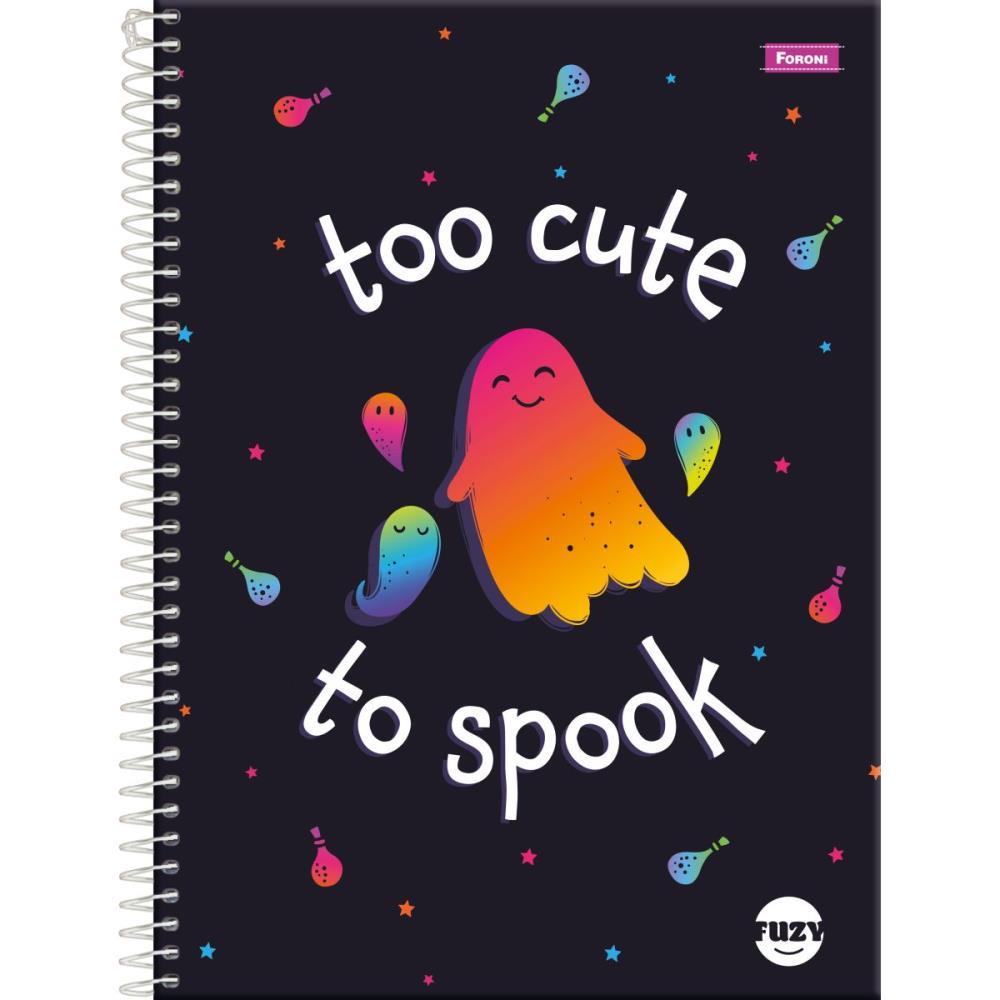 CADERNO 01X1 CAPA DURA FUZY 80FLS. FORONI UNIDADE