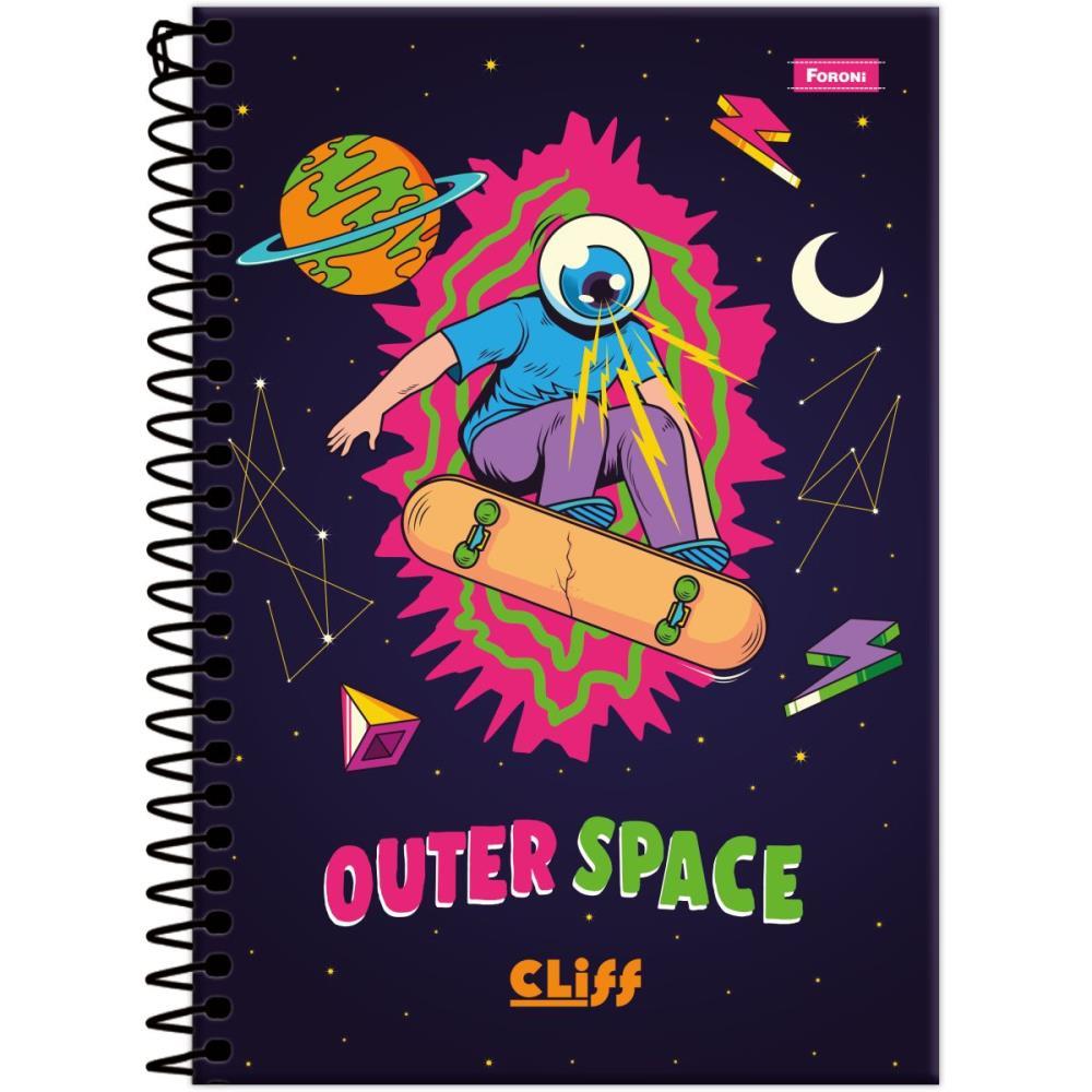 CADERNO 20X1 CAPA DURA CLIFF MASCULINO 320FLS. FORONI UNIDADE