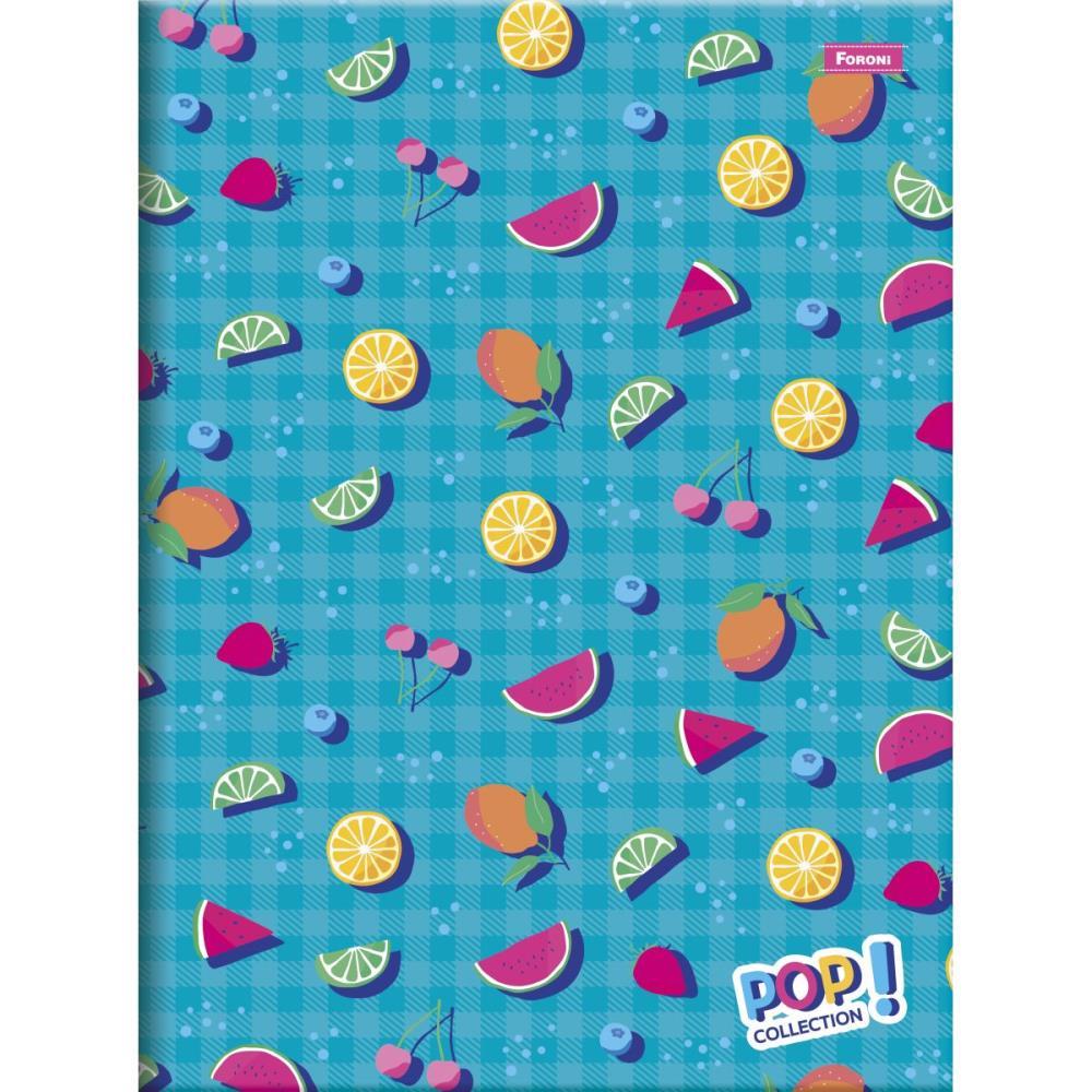 CADERNO BROCHURA 1/4 CAPA DURA POP COLLECTION 96FLS. FORONI UNIDADE