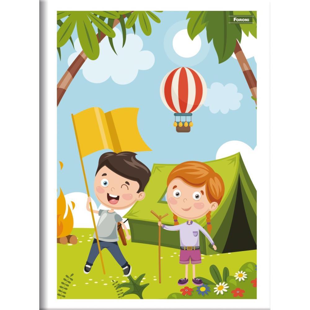CADERNO BROCHURA 1/4 CAPA INFANTIL 60 FOLHAS FORONI UNIDADE