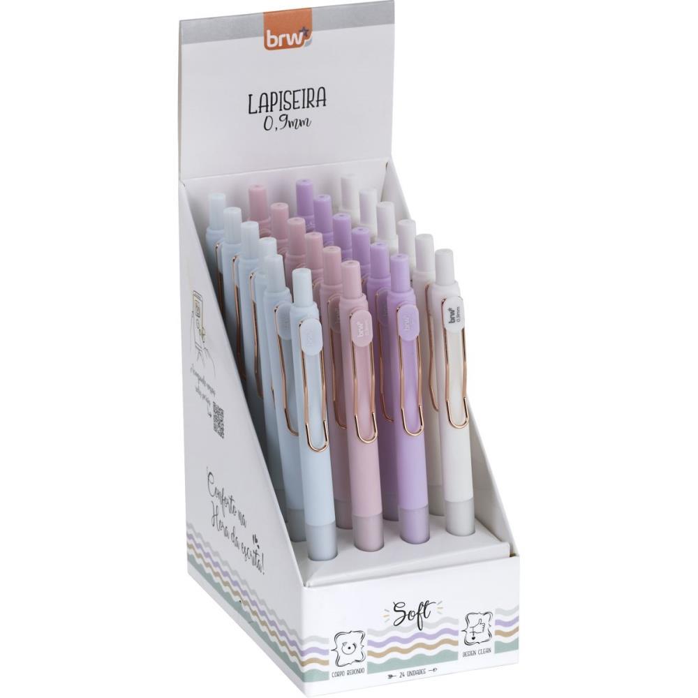 LAPISEIRA 0.9MM PLASTICA SOFT 4 CORES SORTIDAS BRW UNIDADE