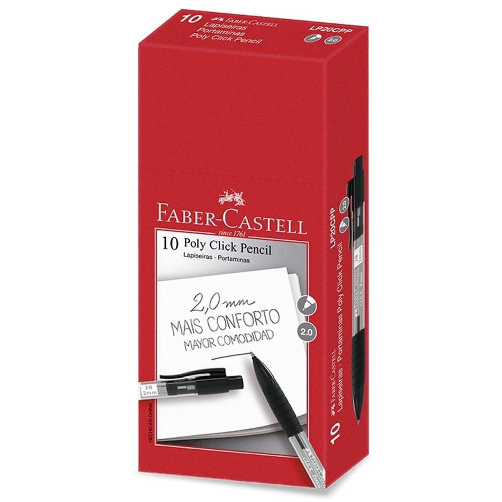 LAPISEIRA 2.0MM CLICK PENCIL PRETA FABER-CASTELL UNIDADE