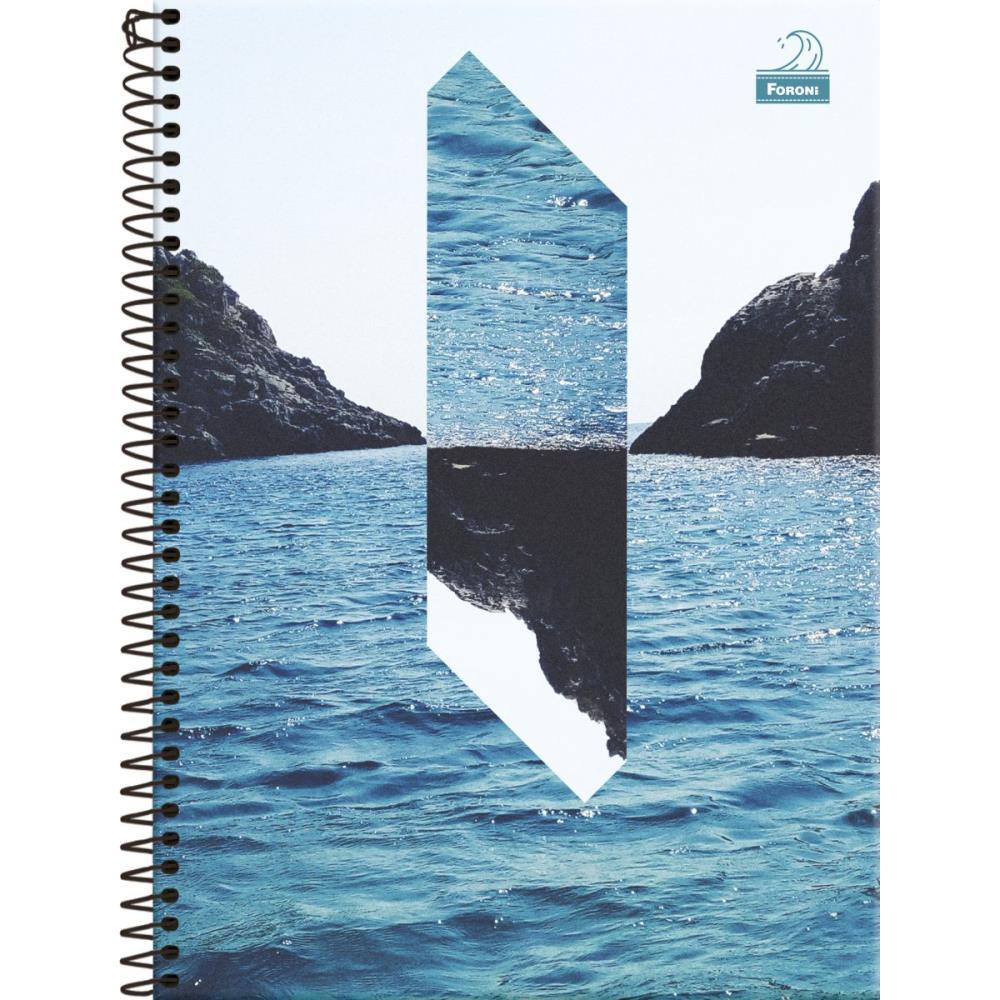 CADERNO ESPIRAL 1/4 CAPA DURA 4 ELEMENTOS 80FLS. FORONI UNIDADE
