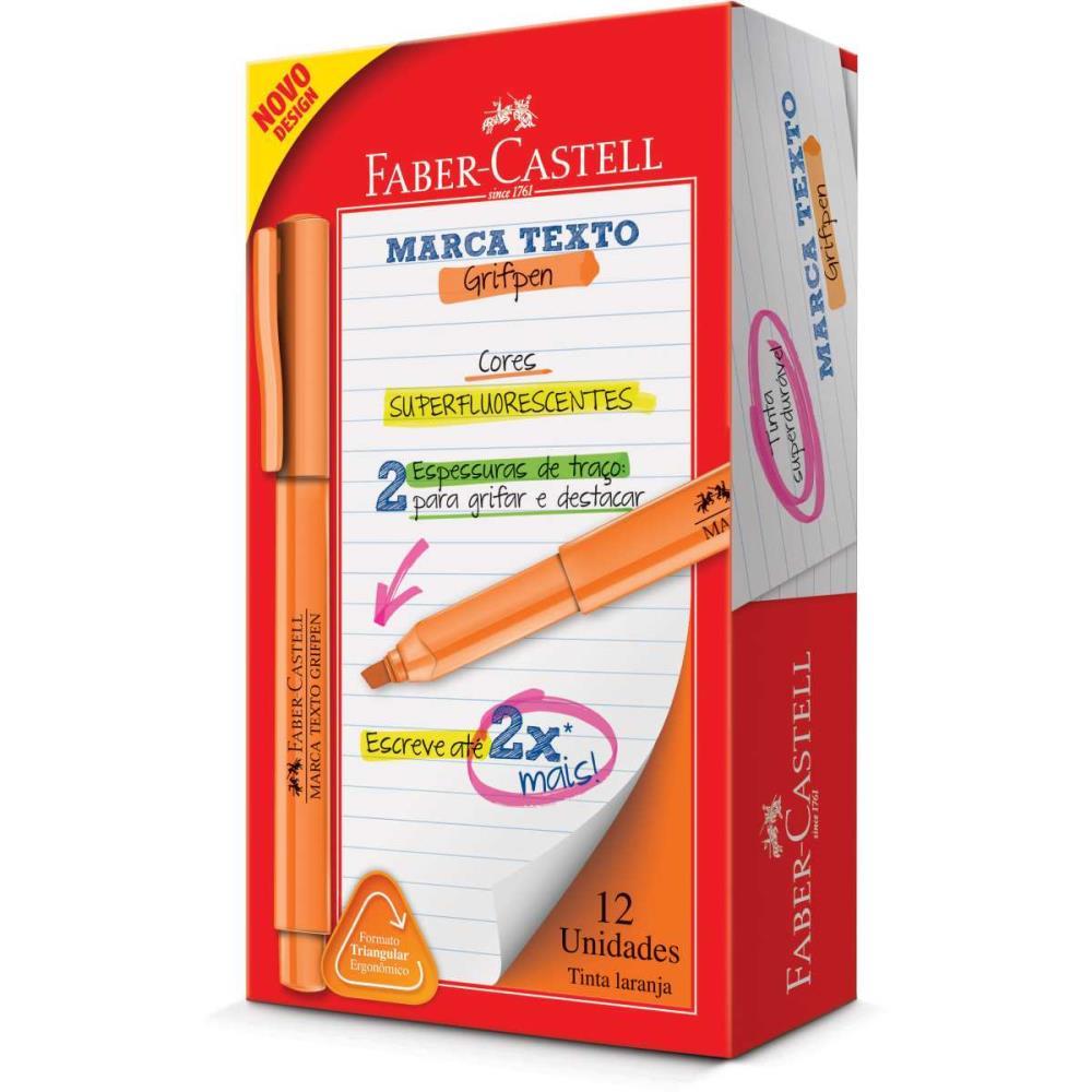 CANETA MARCA TEXTO GRIFPEN LARANJA FABER-CASTELL UNIDADE