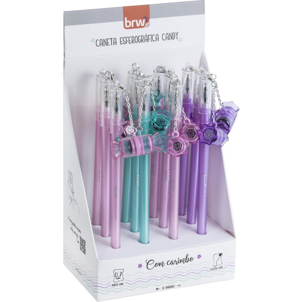 CANETA ESFEROGRAFICA DIVERT GEL CANDY 0.7MM CARIMBO BRW UNIDADE