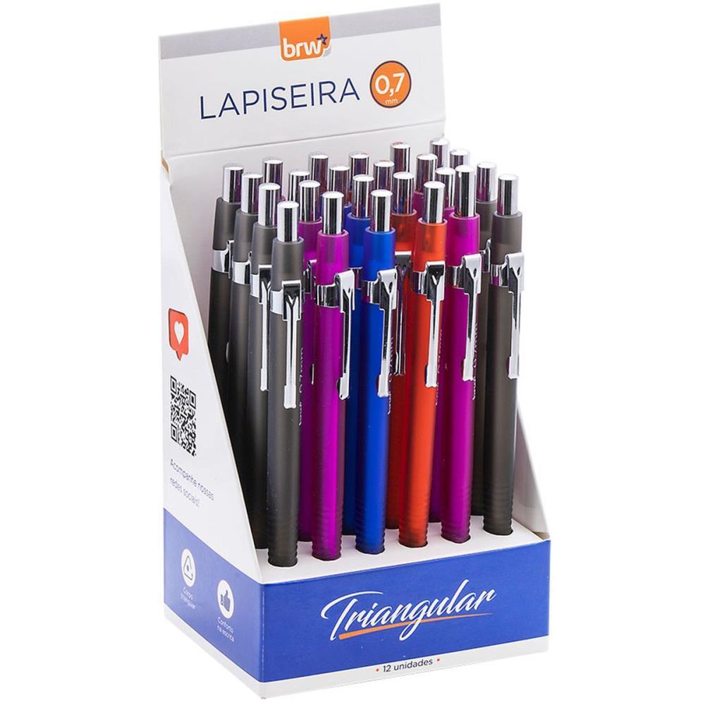 LAPISEIRA 0.7MM TRIANGULAR 4EST. C/BORRACHA (S BRW UNIDADE
