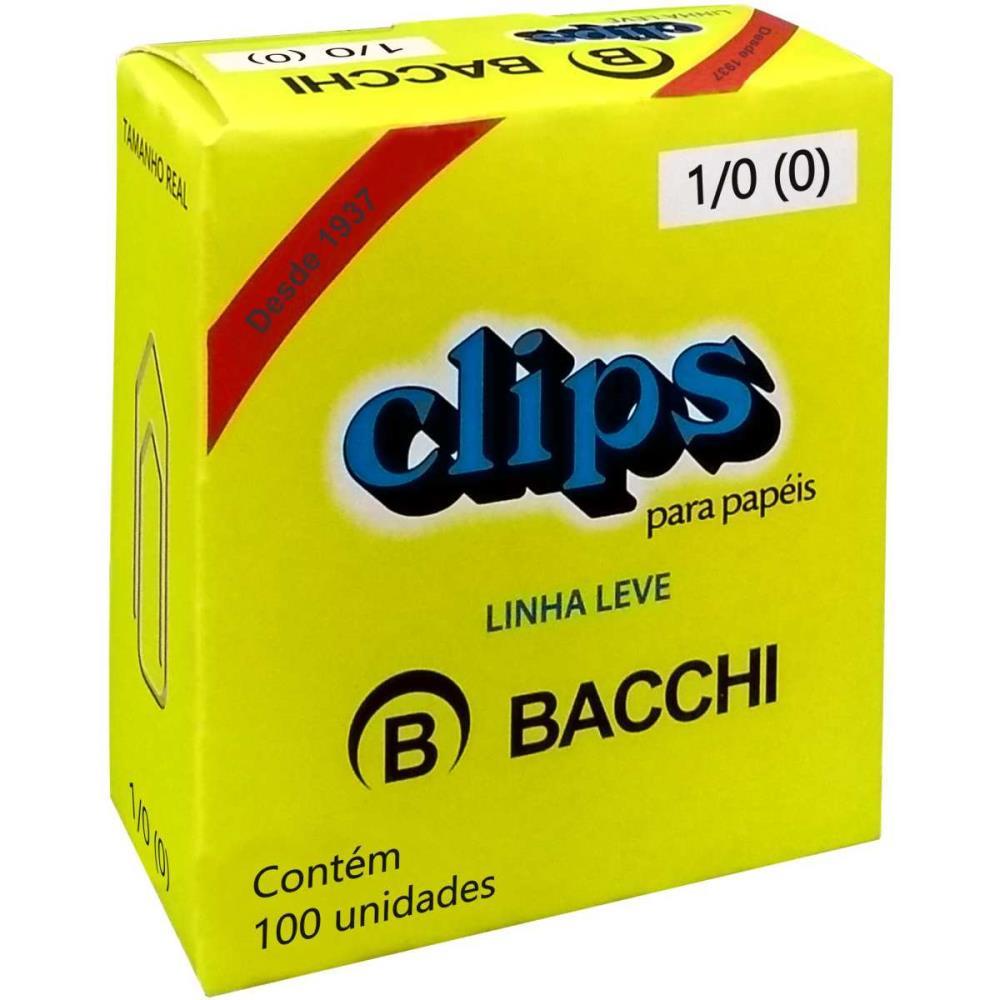 CLIPE GALVANIZADO ACO 1/0 LINHA LEVE C/100 UNID. BACCHI UNIDADE