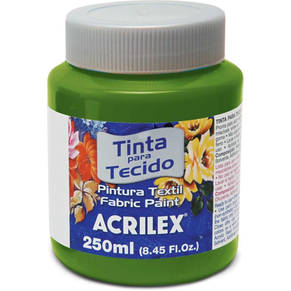 TINTA PARA TECIDO FOSCA 250ML VERDE OLIVA ACRILEX UNIDADE