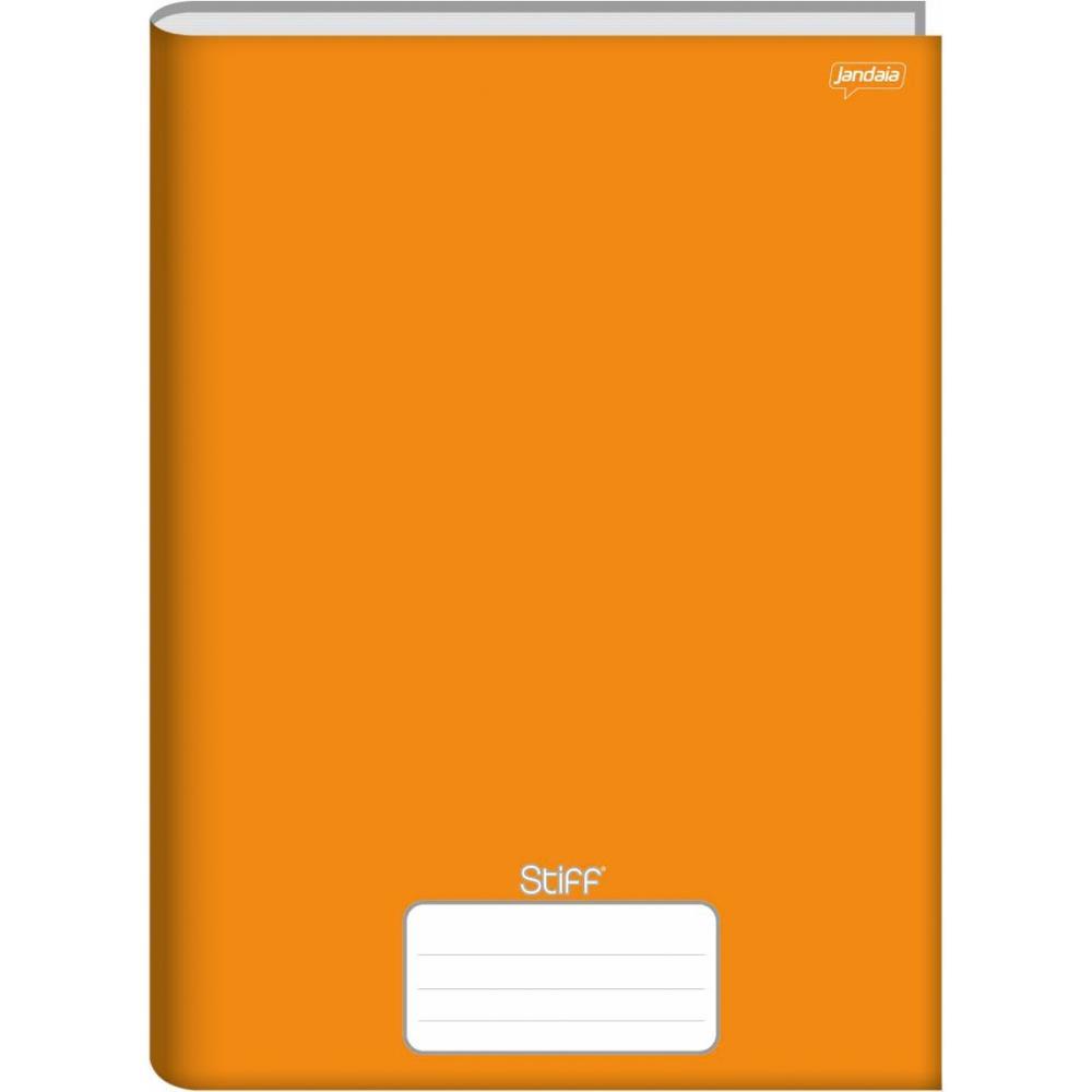 CADERNO BROCHURA 1/4 CAPA DURA STIFF 96 FOLHAS LARANJA JANDAIA UNIDADE