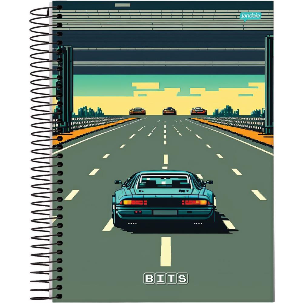 CADERNO 10X1 CAPA DURA BITS 160FLS. JANDAIA UNIDADE