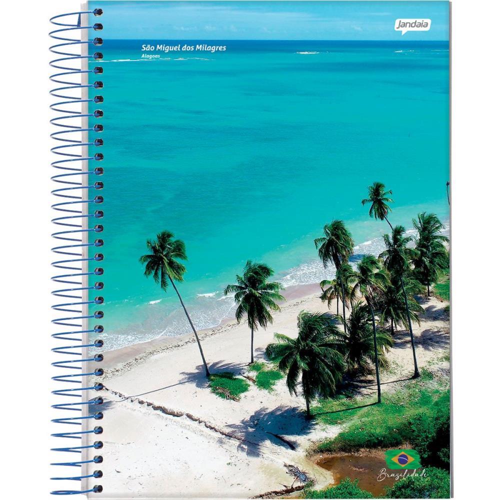 CADERNO 12X1 CAPA DURA BRASILIDADE 240 FOLHAS JANDAIA UNIDADE
