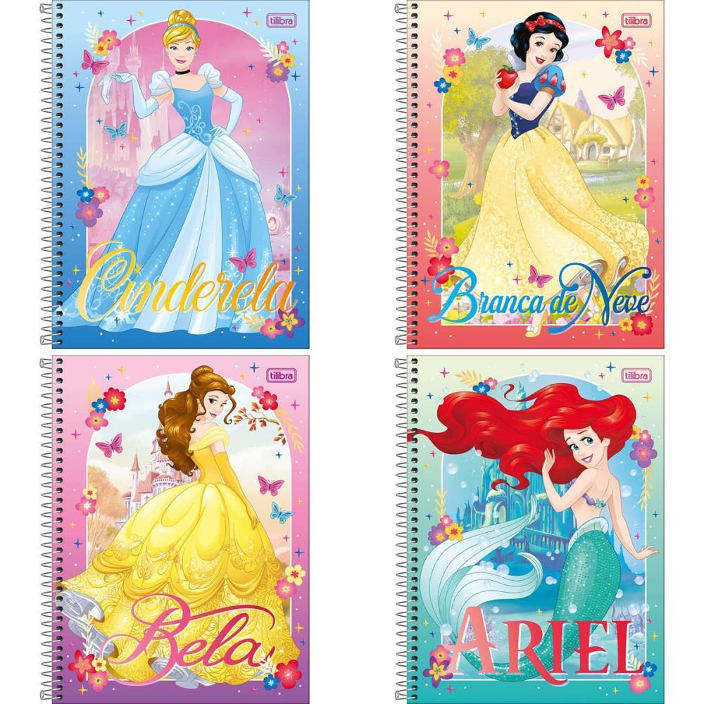 CADERNO 10X1 CAPA DURA PRINCESAS 160FLS FIT TILIBRA UNIDADE