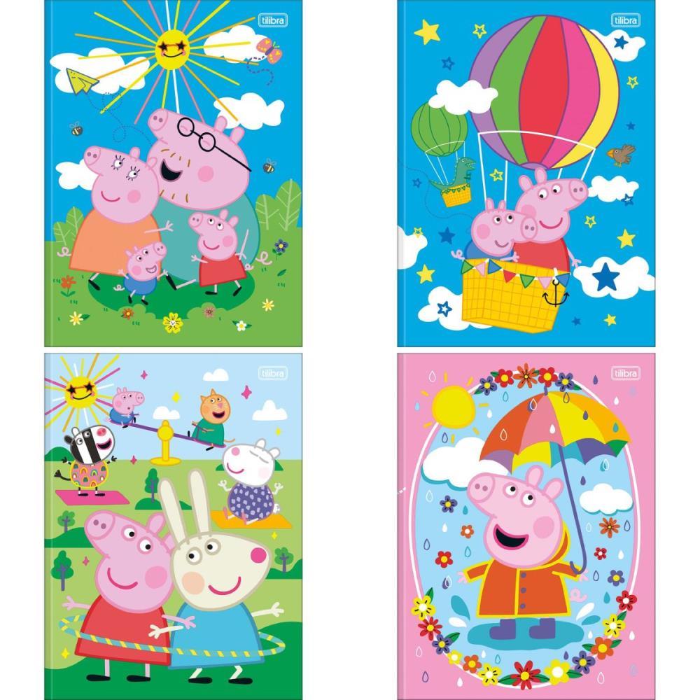 CADERNO BROCHURAO CAPA DURA PEPPA PIG 80FLS TILIBRA UNIDADE
