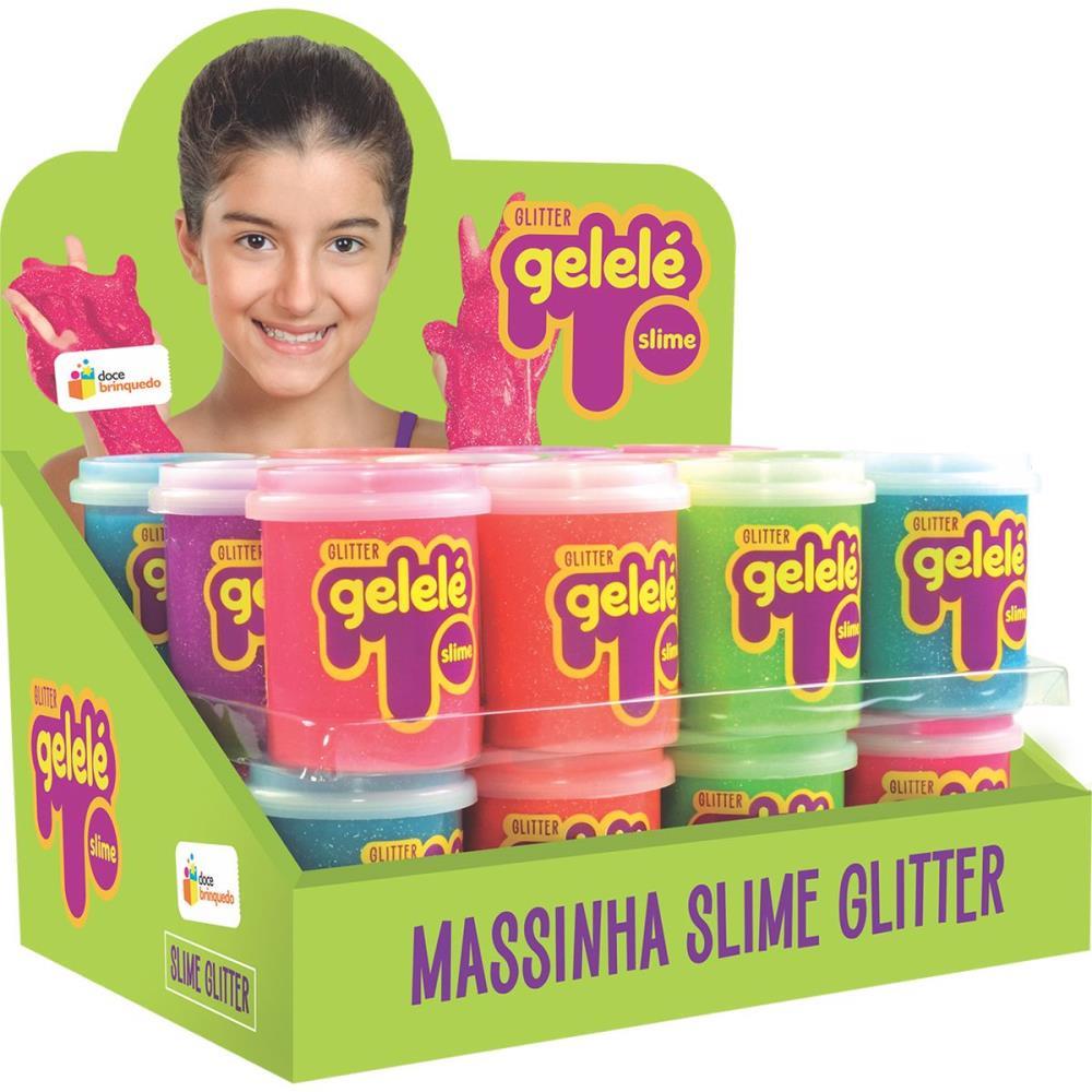 SLIME GELELÉ POTE GLITTER 152G DOCE BRINQUEDO UNIDADE