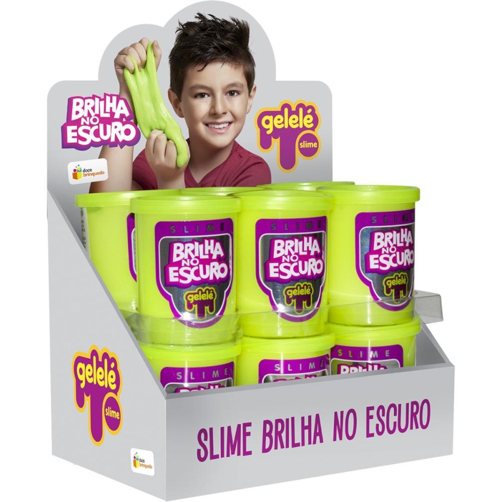 SLIME GELELE BRILHA NO ESCURO 110G. DOCE BRINQUEDO UNIDADE