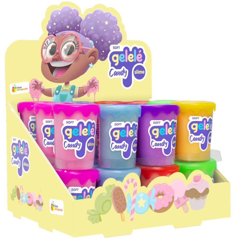 SLIME GELELE CANDY SOFT 180G DOCE BRINQUEDO UNIDADE