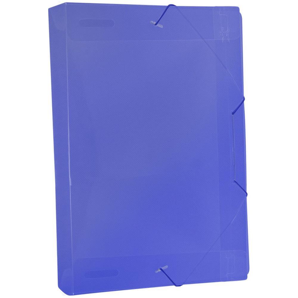 PASTA ABA ELASTICA PLASTICA OFICIO 55MM AZUL DAC UNIDADE