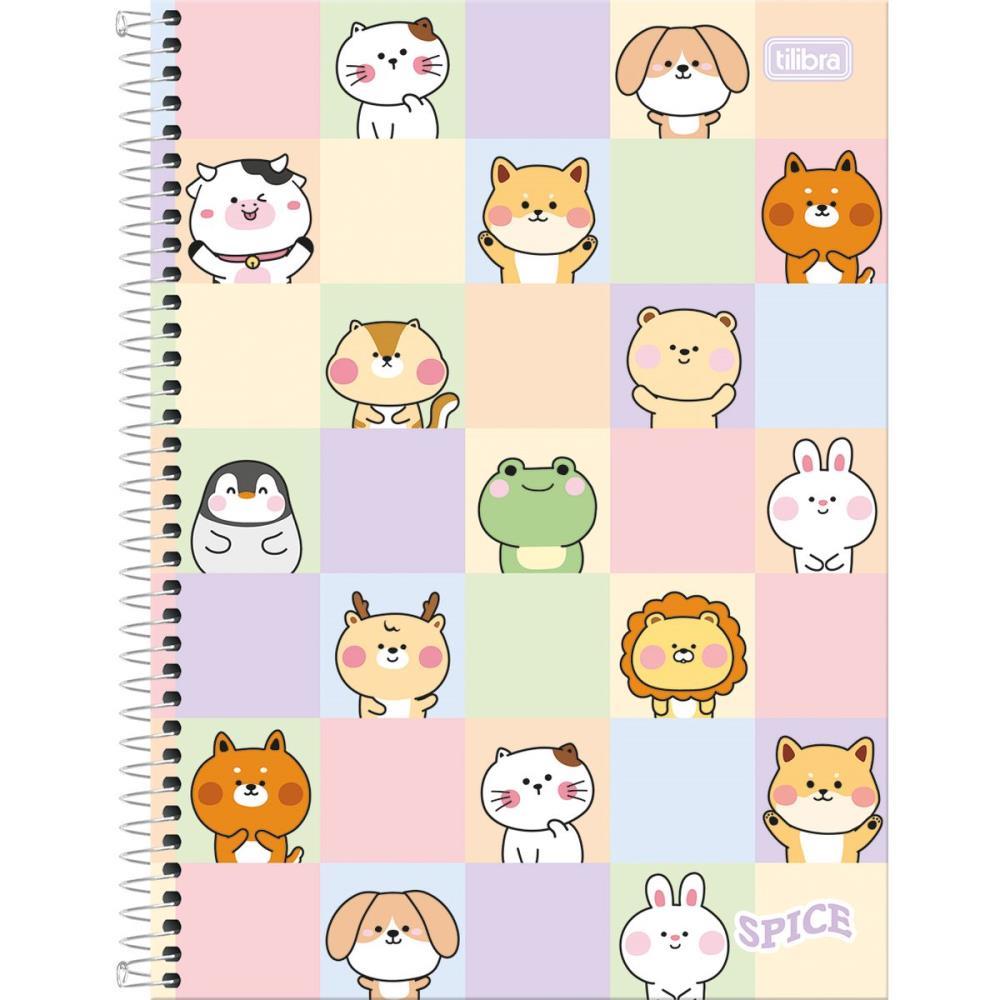 CADERNO 16X1 CAPA DURA SPICE FEMININO 256 FOLHAS TILIBRA UNIDADE