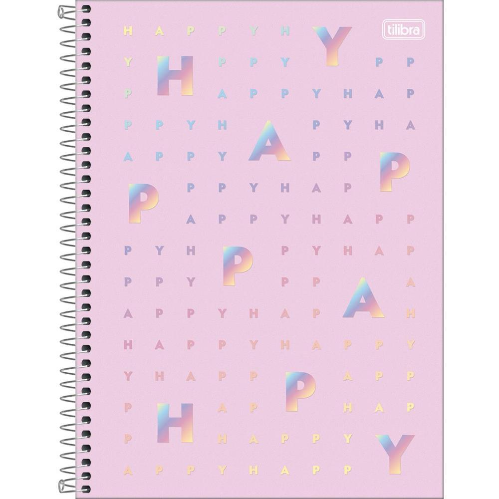 CADERNO 01X1 CAPA DURA HAPPY 80FLS. TILIBRA UNIDADE