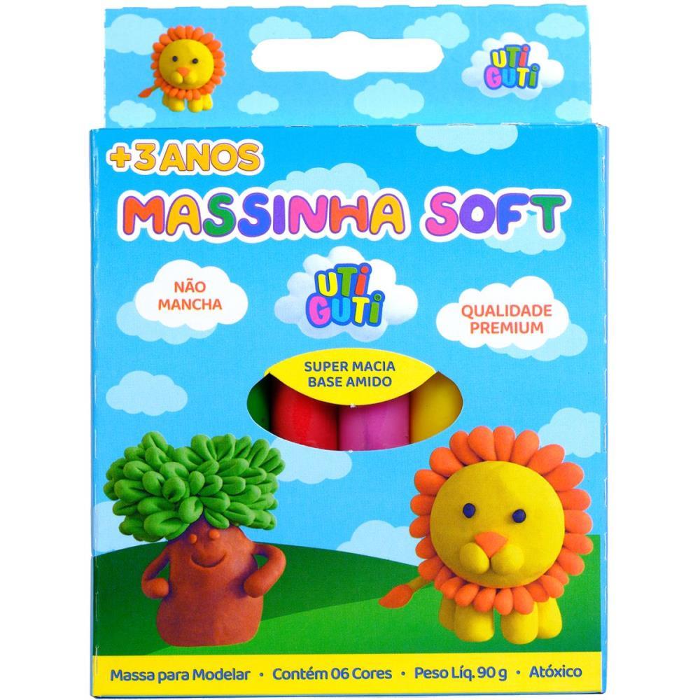 MASSA PARA MODELAR SOFT UTIGUTI ESTOJO 90G 6CORES CANSON UNIDADE