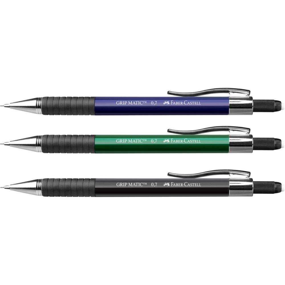 LAPISEIRA 0.7MM GRIP MATIC METAL FABER-CASTELL UNIDADE