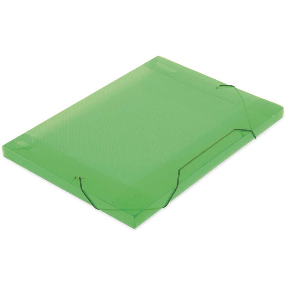 PASTA ABA ELASTICA PLASTICA OFICIO 18MM VERDE SOFT POLIBRAS UNIDADE