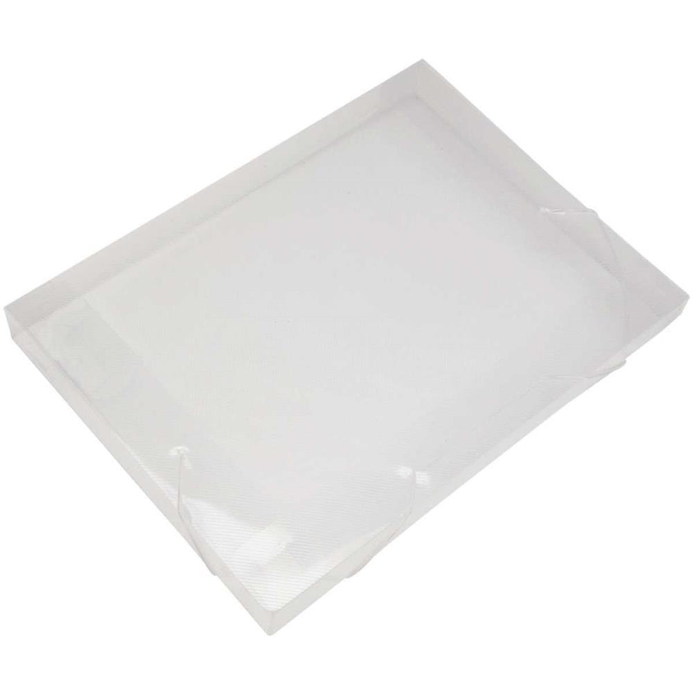 PASTA ABA ELASTICA PLASTICA OFICIO 40MM CRISTAL SOFT POLIBRAS UNIDADE
