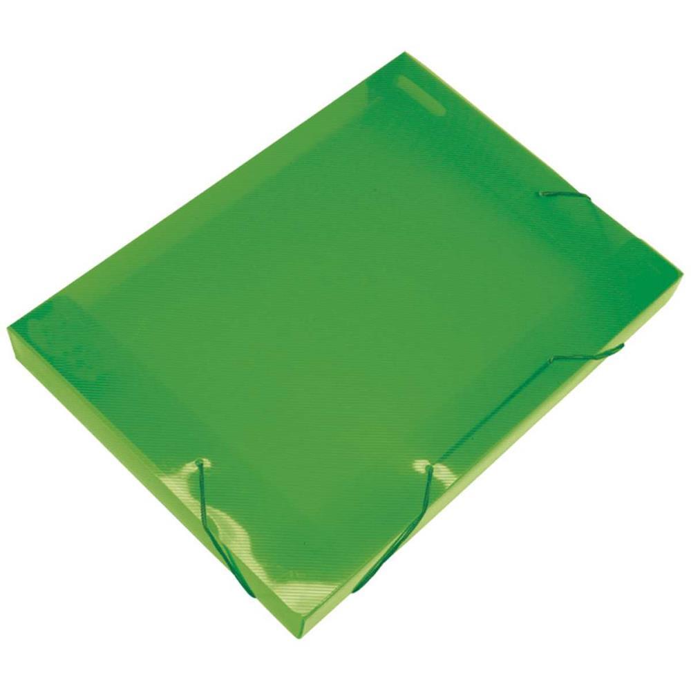 PASTA ABA ELASTICA PLASTICA OFICIO 40MM VERDE SOFT POLIBRAS UNIDADE