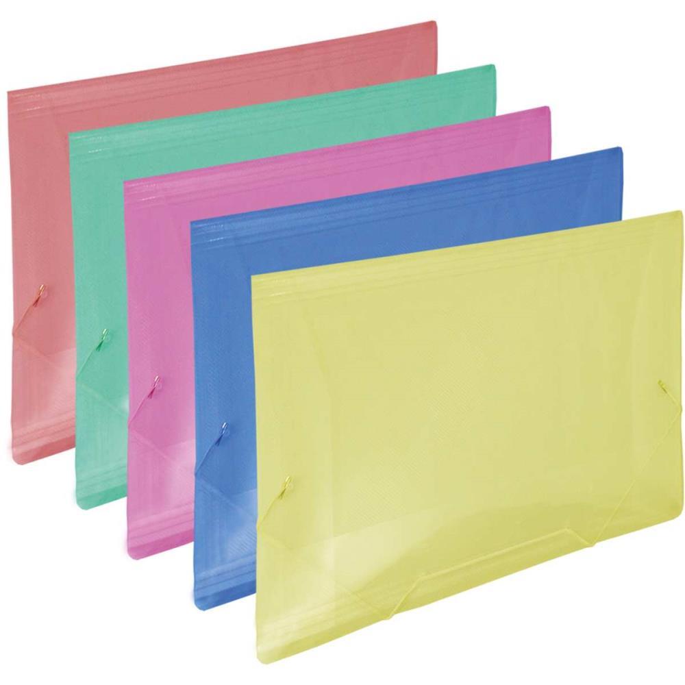 PASTA ABA ELASTICA PLASTICA OFICIO COLORIDA LINE DAC UNIDADE