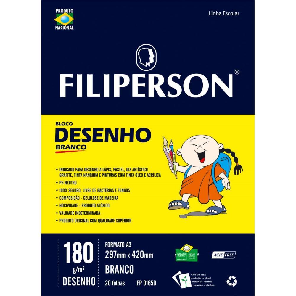 BLOCO TECNICO SEM MARGEM DESENHO A-3 180G.20FLS.BRANCO FILIPERSON UNIDADE