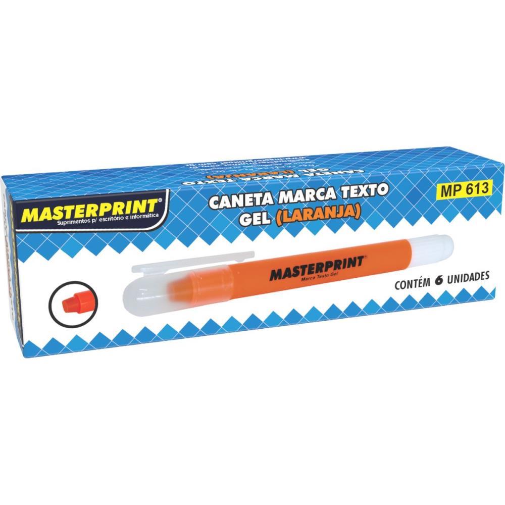 CANETA MARCA TEXTO GEL MP 613 LARANJA MASTERPRINT UNIDADE
