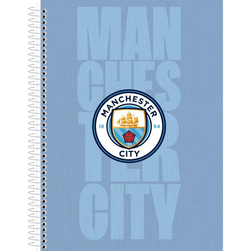 CADERNO 01X1 CAPA DURA MANCHESTER CITY 80F SD/ANIMATIVA UNIDADE