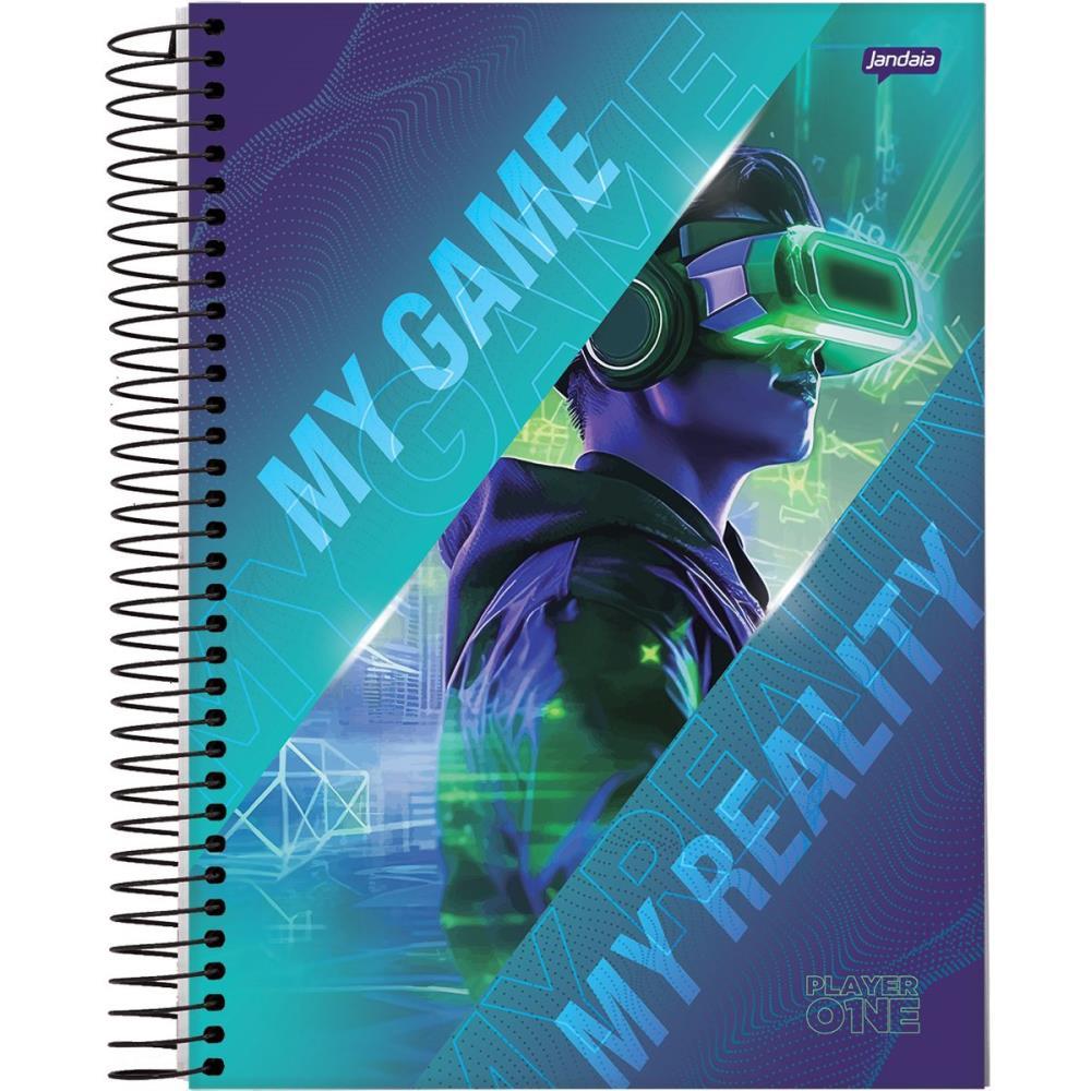 CADERNO 15X1 CAPA DURA PLAYER 240FLS. JANDAIA PCT.C/02