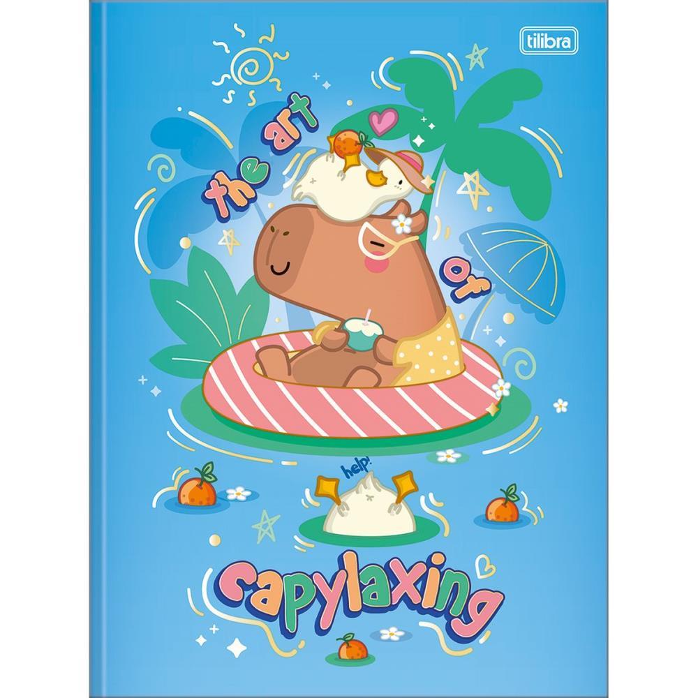 CADERNO BROCHURAO CAPA DURA CAPYCLUB 80FLS TILIBRA PCT.C/05