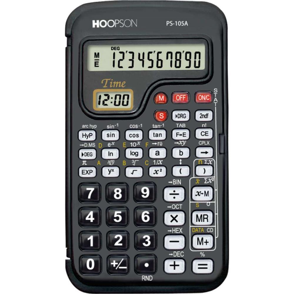CALCULADORA CIENTIFICA 56 FUNCOES 10DIG. BATERIA PRET HOOPSON/MERCORIENTAL UNIDADE