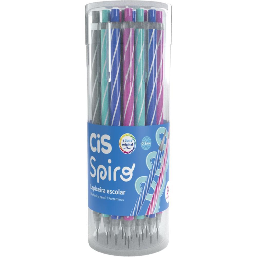 LAPISEIRA 0.7MM CIS SPIRO CORES SORTIDAS SERTIC POTE-24