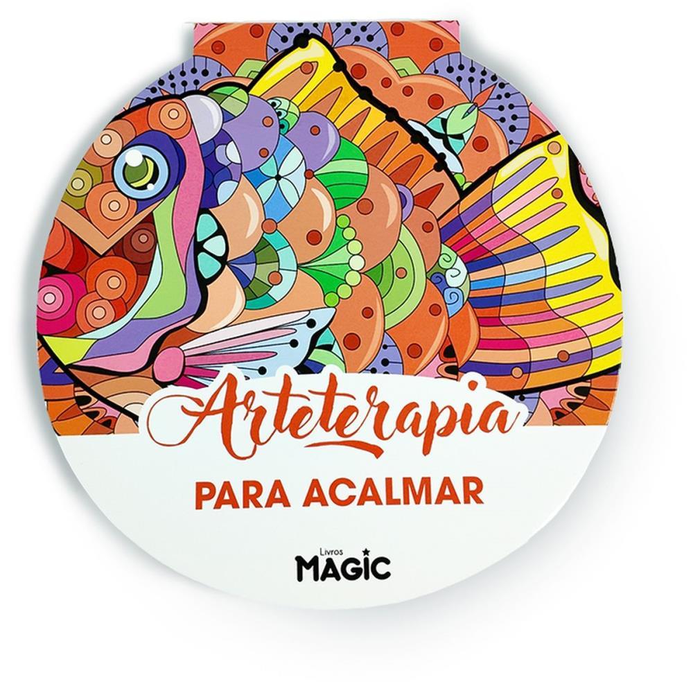 LIVRO DE COLORIR ARTE TERAPIA PARA ACALMAR 24PG MAGIC KIDS UNIDADE