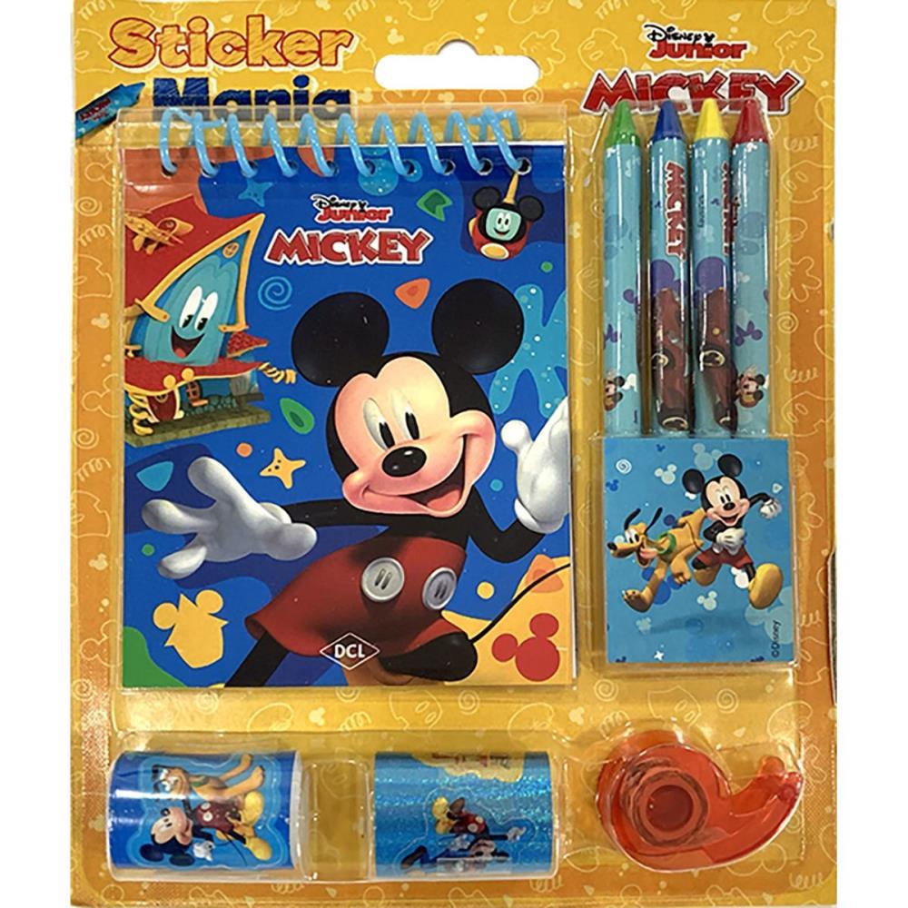 LIVRO INFANTIL COLORIR STICKER MANIA MICKEY 9PCS DCL UNIDADE