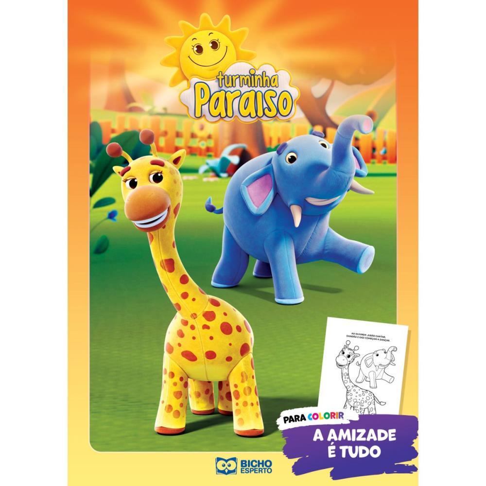 LIVRO INFANTIL COLORIR TURMINHA PARAISO P/COLORIR 10P BICHO ESPERTO PCT.C/08