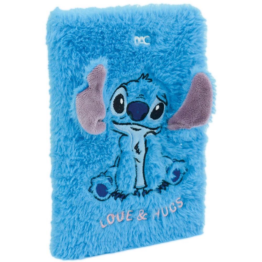 CADERNO A5 STITCH C/PELUCIA 80F.21X15CM DAC UNIDADE