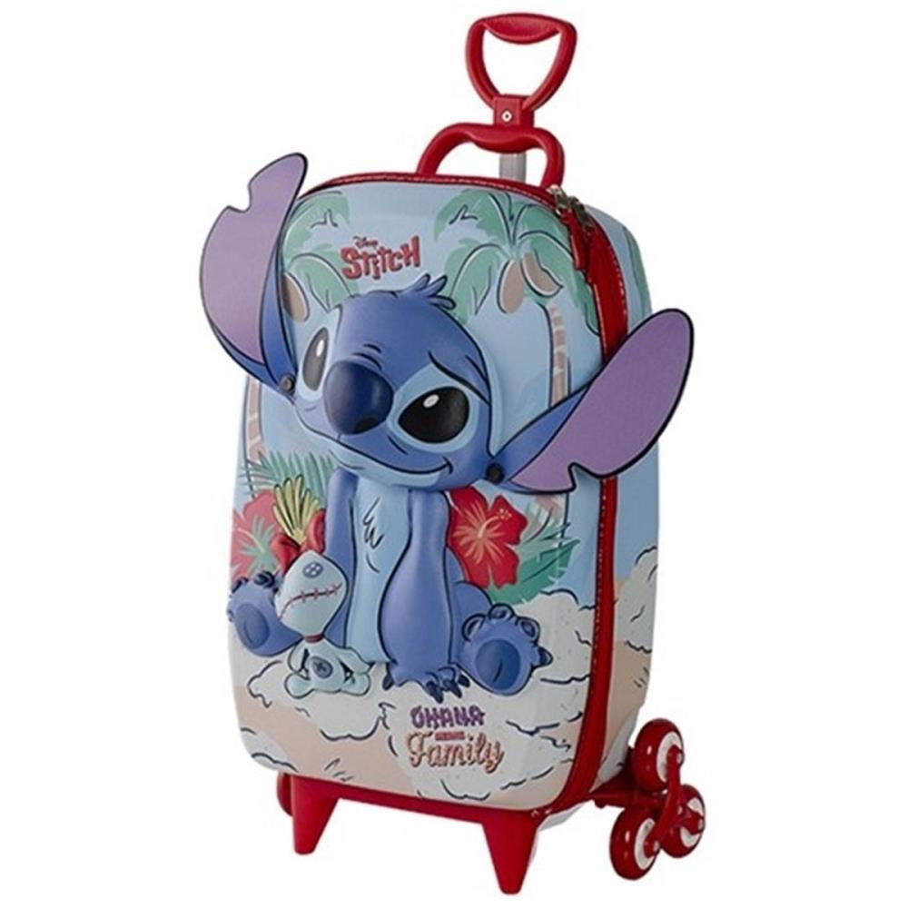 MOCHILA INFANTIL COM RODINHA STITCH PRAIA MAXTOY UNIDADE
